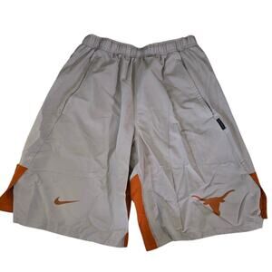 UT Nike Texas Longhorns Dri Fit Shorts Men SZ S Grey Orange